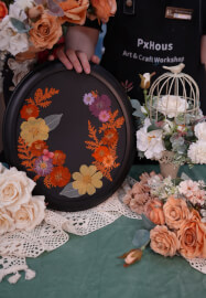 Botanical Oval Frame Art Workshop