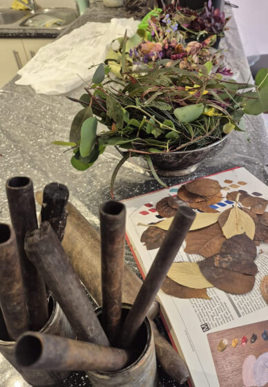 Botanical Print on Silk and Cotton Workshop