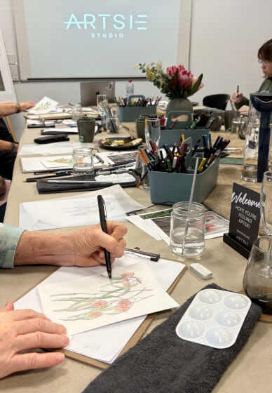 Botanical Watercolour Pencil Drawing Workshop