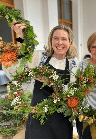 Botanical Wreath-Making: A Summer Christmas Crafternoon