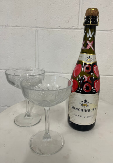 Bottle Painting Class for Hens Parties