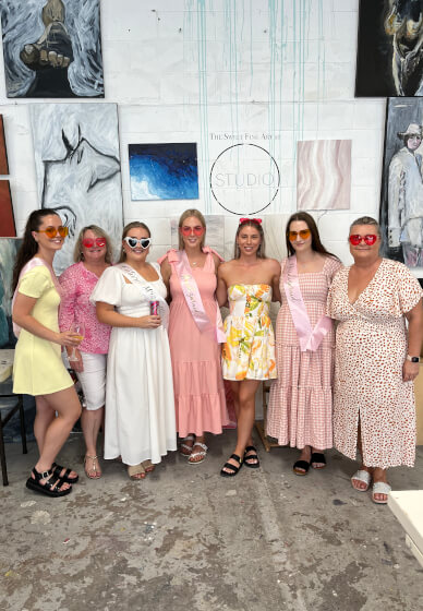 Bottle Painting Class for Hens Parties