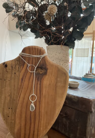 Brunswick Silver Threader Necklace Class: Sea Glass Setting