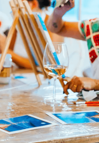 Brush and Bubbles Paint and Sip Party