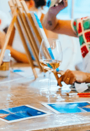 Brush and Bubbles Paint and Sip Party
