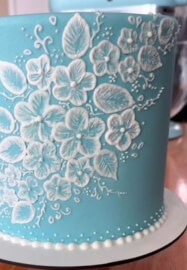 Brush Embroidery Cake Class