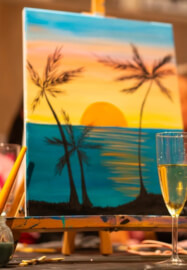 Festive Paint and Brunch Class in Brookvale