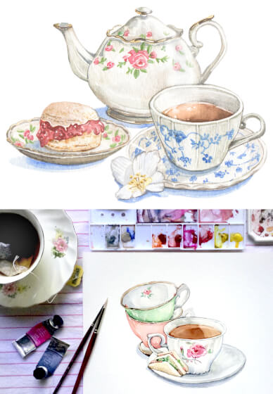 Brushstrokes and High Tea with Collins Coffee House