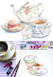 Brushstrokes and High Tea with Collins Coffee House