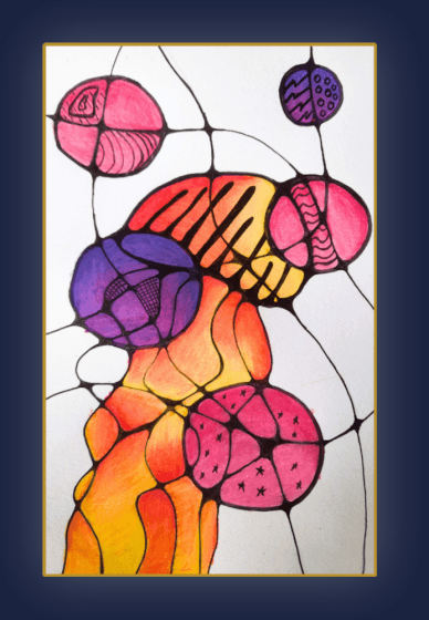 Calm Kids, Creative Minds: Neurographic Animal Companion Art