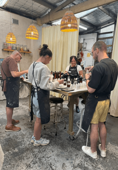 Candle and Fragrance Workshop with Wine and Cheese