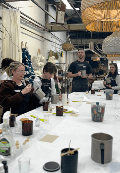 Candle and Fragrance Workshop with Wine and Cheese