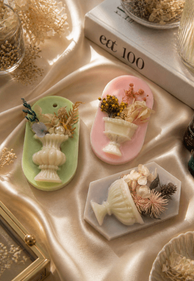 Candle Making Class: Soy Wax Flower Tablets