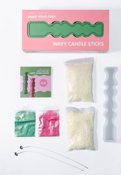 Candle Making Kit - Make Your Own Wavy Candle Sticks