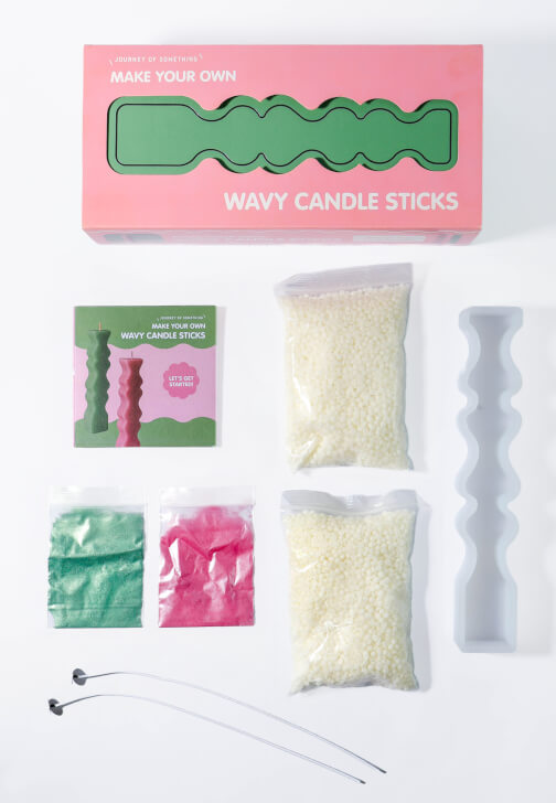Candle Making Kit - Make Your Own Wavy Candle Sticks