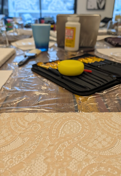 Canvas Painting Kit: Laced with Love