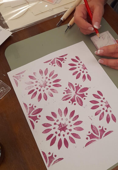 Carve and Create Block Printing Workshop
