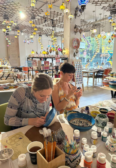 Ceramic Paint and Sip Workshop in Mildura