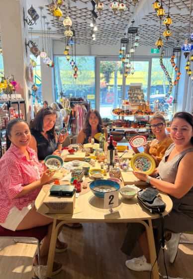 Ceramic Painting Workshop in Moreton Bay