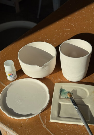 Ceramic Painting Workshop with Matcha