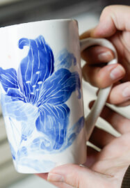 Chinese Blue and White Ceramic Painting Workshop