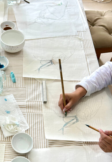 Chinese Gongbi Painting Class: A Meditative Art Journey