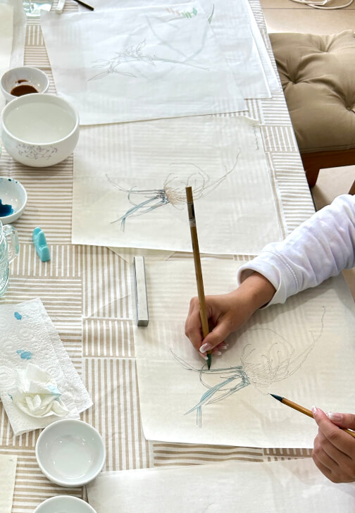 Chinese Gongbi Painting Class: A Meditative Art Journey