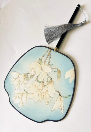 Chinese Silk Round Fan Painting Class