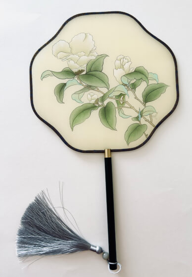 Chinese Silk Round Fan Painting Class