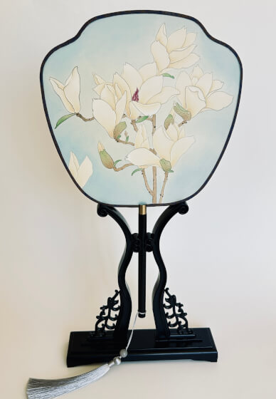 Chinese Silk Round Fan Painting Class