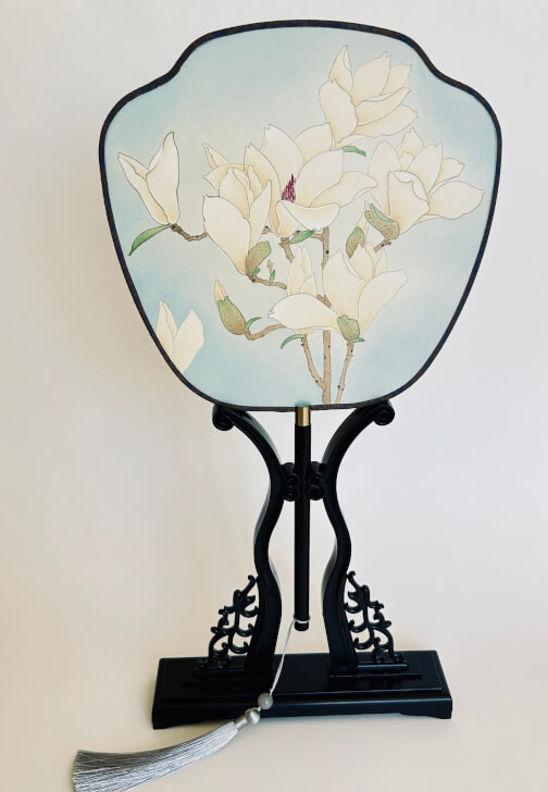Chinese Silk Round Fan Painting Class