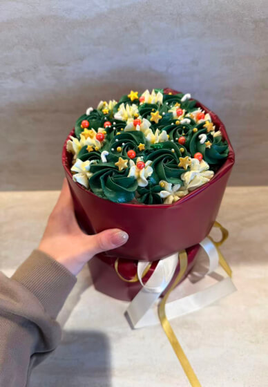 Christmas Bouquet Cake Workshop （Beginner-friendly