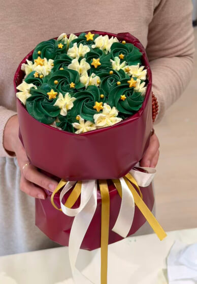 Christmas Bouquet Cake Workshop （Beginner-friendly