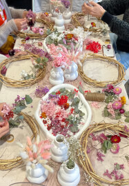 Christmas Dried Flower Wreath Workshop