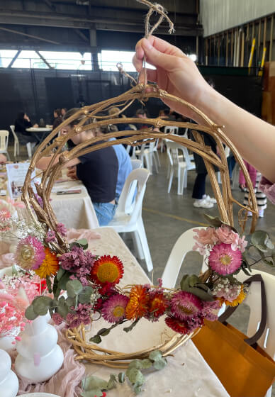 Christmas Dried Flower Wreath Workshop