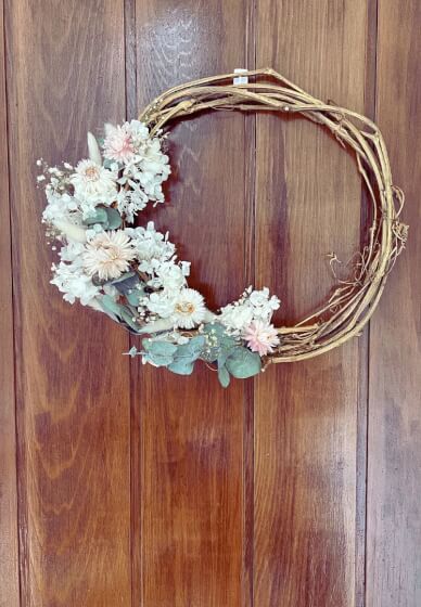 Christmas Dried Flower Wreath Workshop