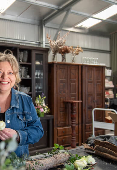 Christmas Flower Wreath Table Centrepiece Workshop