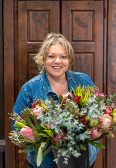 Christmas Flower Wreath Table Centrepiece Workshop