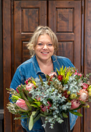 Christmas Flower Wreath Table Centrepiece Workshop