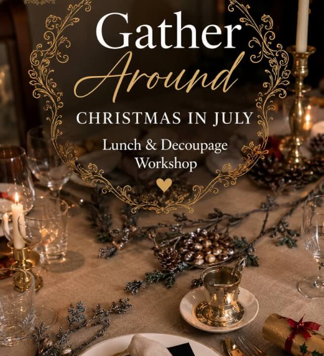 Christmas in July Decoupage Workshop