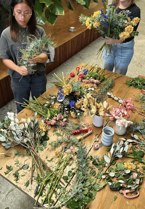 Christmas in July Flower Arrangement Workshop