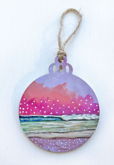 Christmas Ornament Painting Sip and Paint Workshop Melbourne