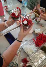 Christmas Preserved Flower Bauble Workshop