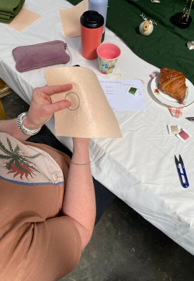 Christmas Stitch and Sip Workshop: Embroidery for Beginners