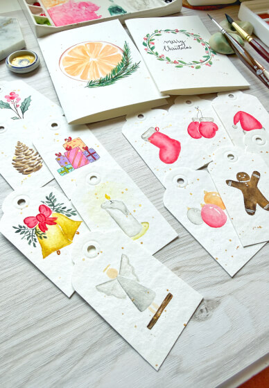 Christmas Theme Watercolour Workshop