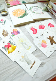 Christmas Theme Watercolour Workshop