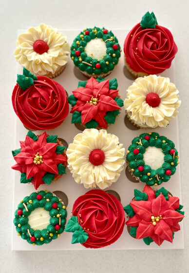Christmas Themed Cupcake Decorating Workshop