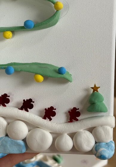 Christmas-themed Textured Art Workshop