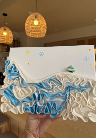 Christmas-themed Textured Art Workshop