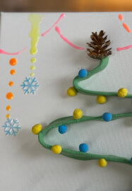 Christmas-themed Textured Art Workshop